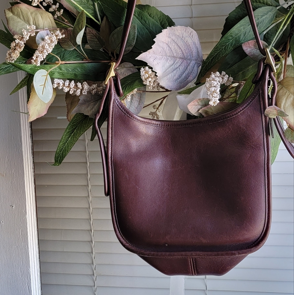 Leather coach Janice purse.